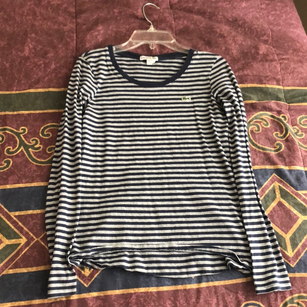 A Lacoste long sleeve striped shirt